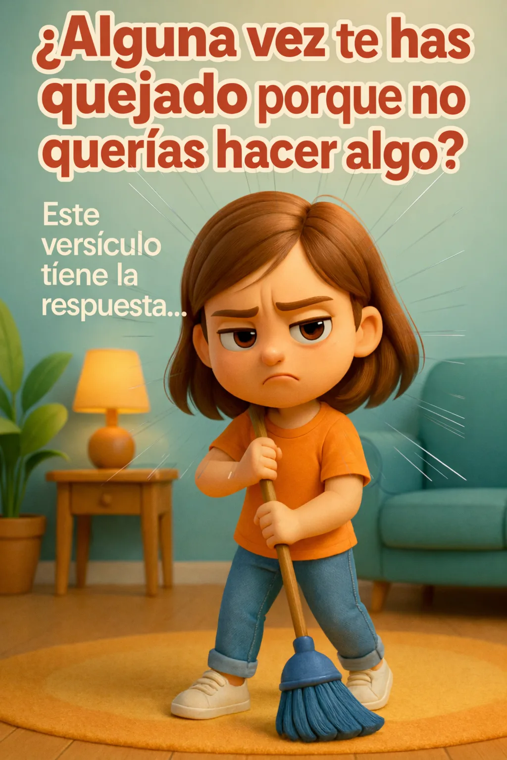 Ilustración del devocional ¿Aguna vez te has quejado porque no querias hacer algo?